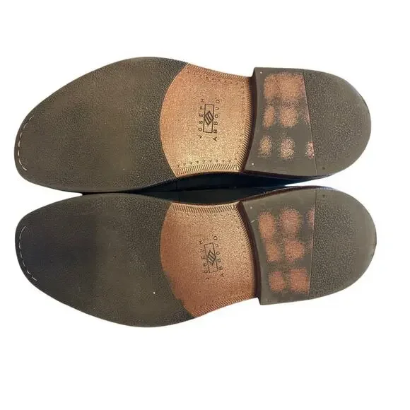 JOSEPH ABBOUD Men’s Black Leather Oxford Lace Up Shoes Size 9 - Picture 4 of 6